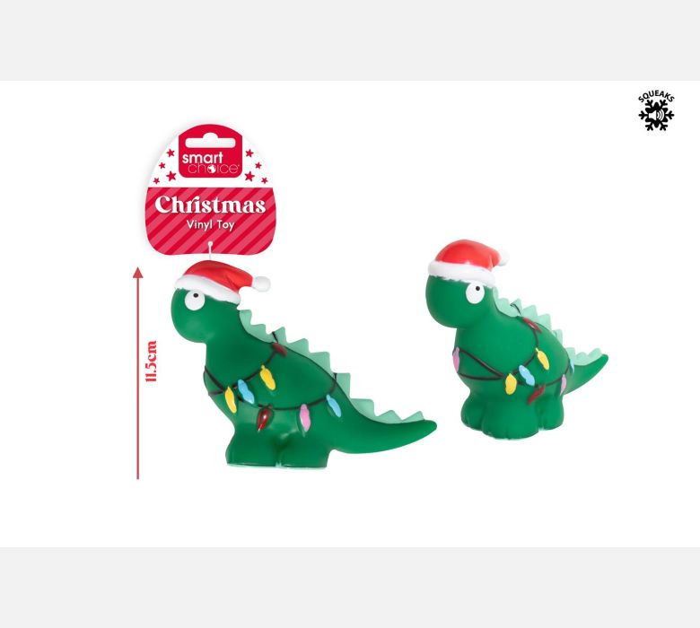 Squeaky Vinyl Dinosaur Dog Toy