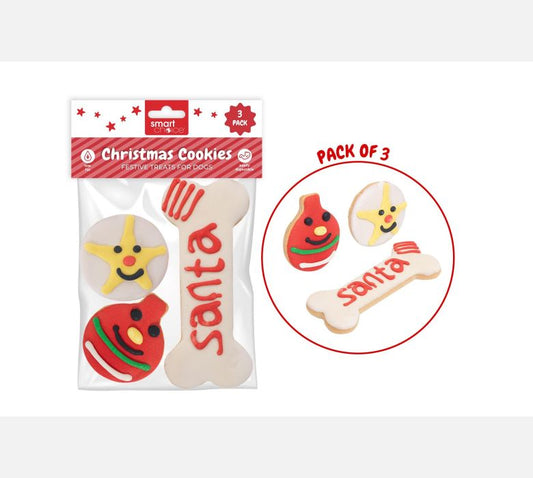 Christmas Cookies Dog Treat 3 Pack
