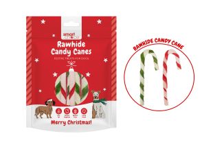 Rawhide Candy Cane Dog Treat 8 Pack